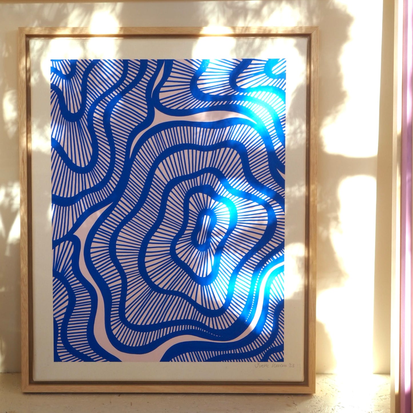 HYPERSPACE - COBALT (40w x 50h cm)