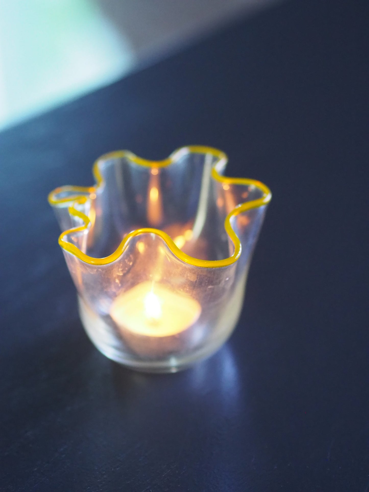 TEA LIGHT HOLDER - NAPKIN GLASS