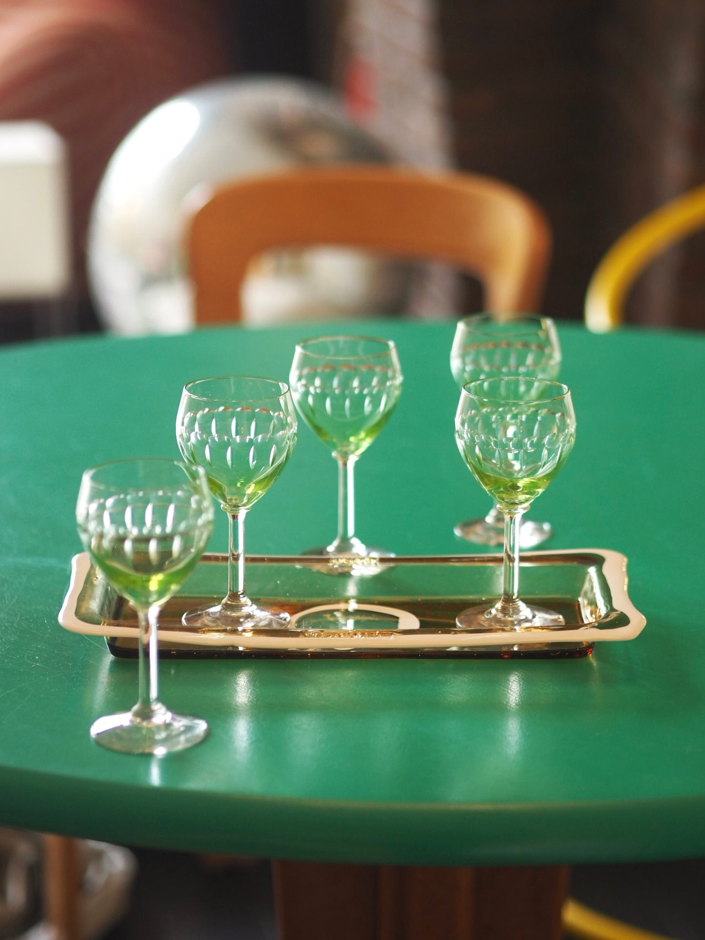 URANIUM GLASSES - SET OF 5