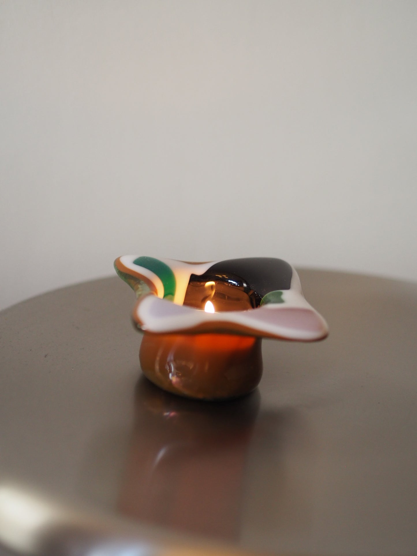TEA LIGHT HOLDER - FUSION GLASS #2