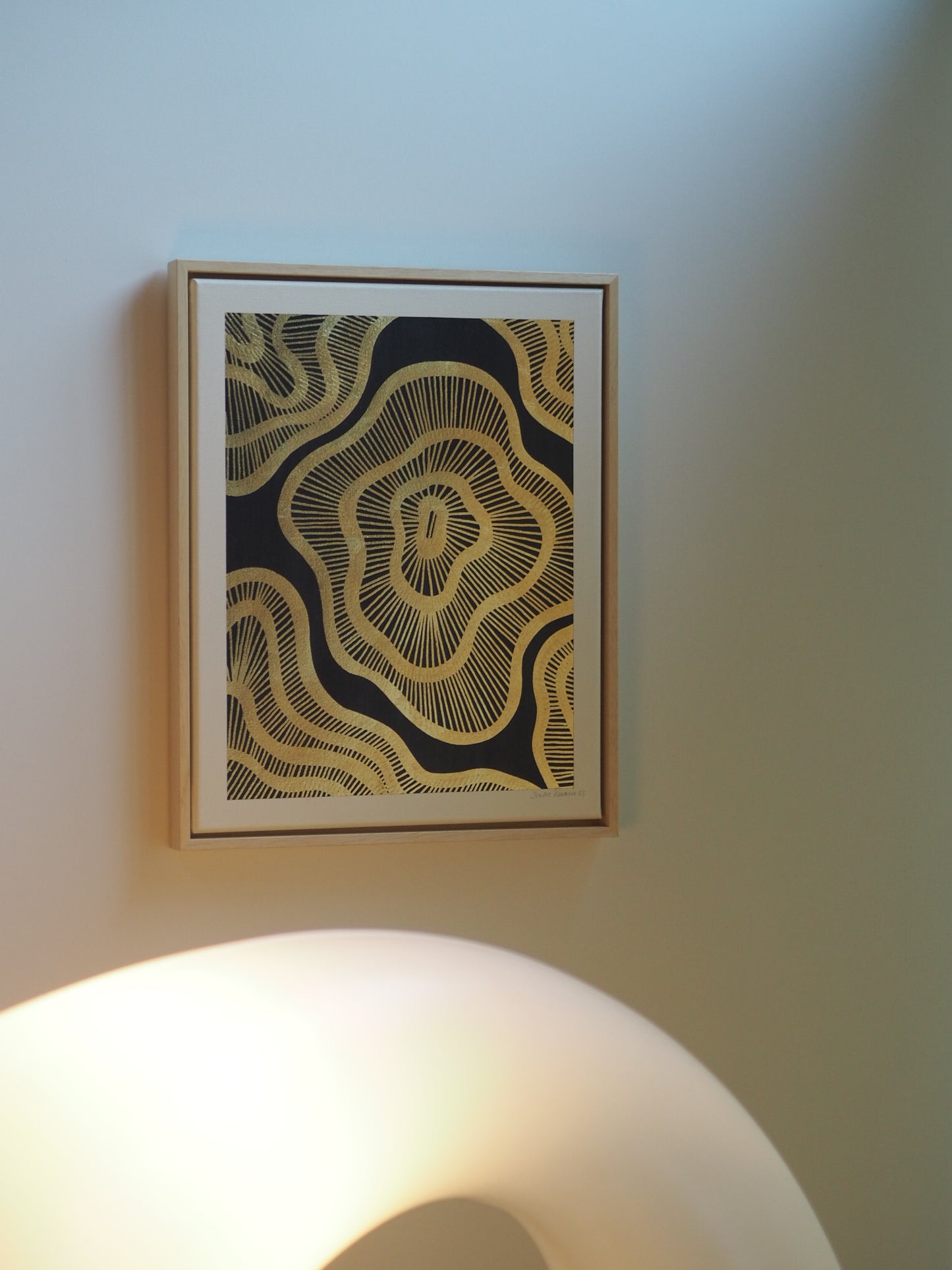 HYPERSPACE - BLACK/GOLD (40w x 50h cm)