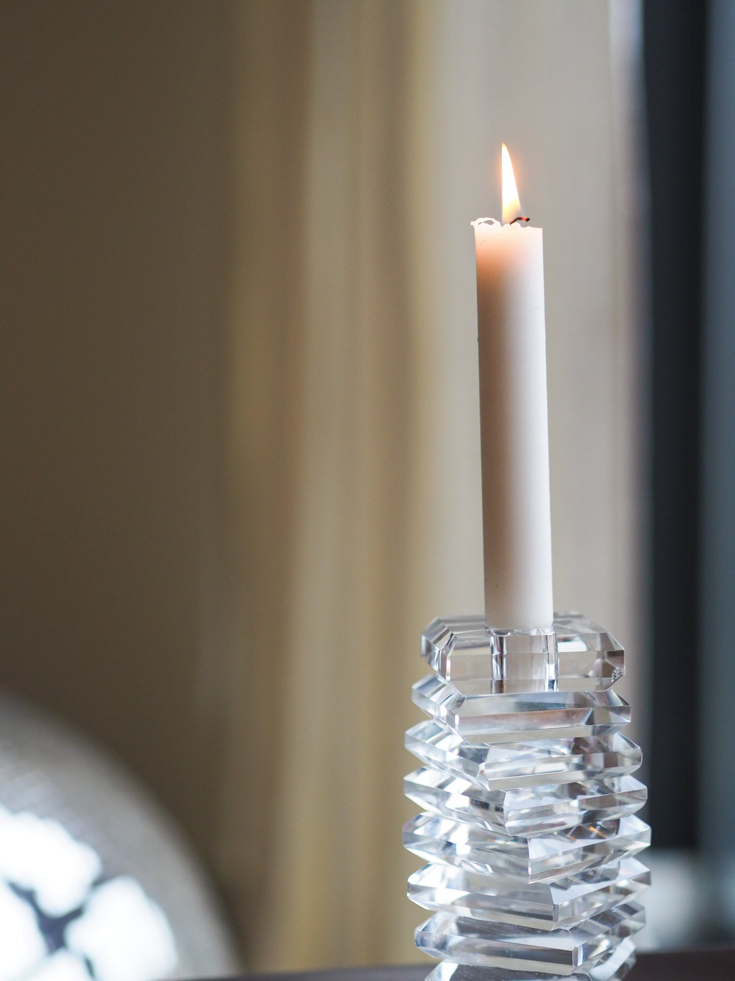 CANDLE HOLDER - CRYSTAL