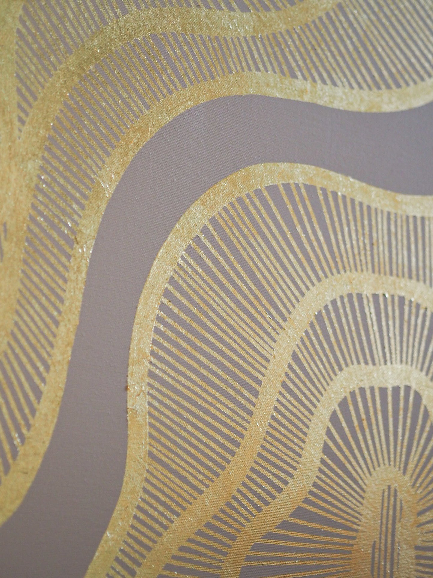 HYPERSPACE - TAUPE / GOLD (70w x 80h cm)