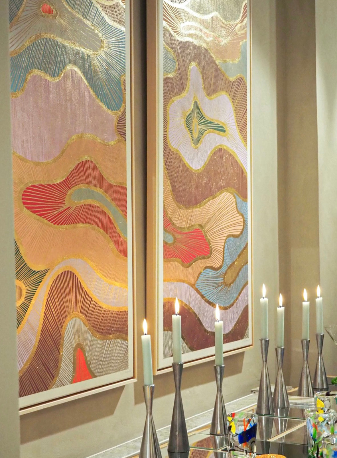 SPACE DISCO (2x 70w x 140h cm)