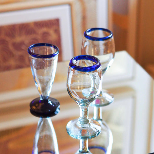 PARTY GLASSES - MEXICAN RECYCLED GLASS