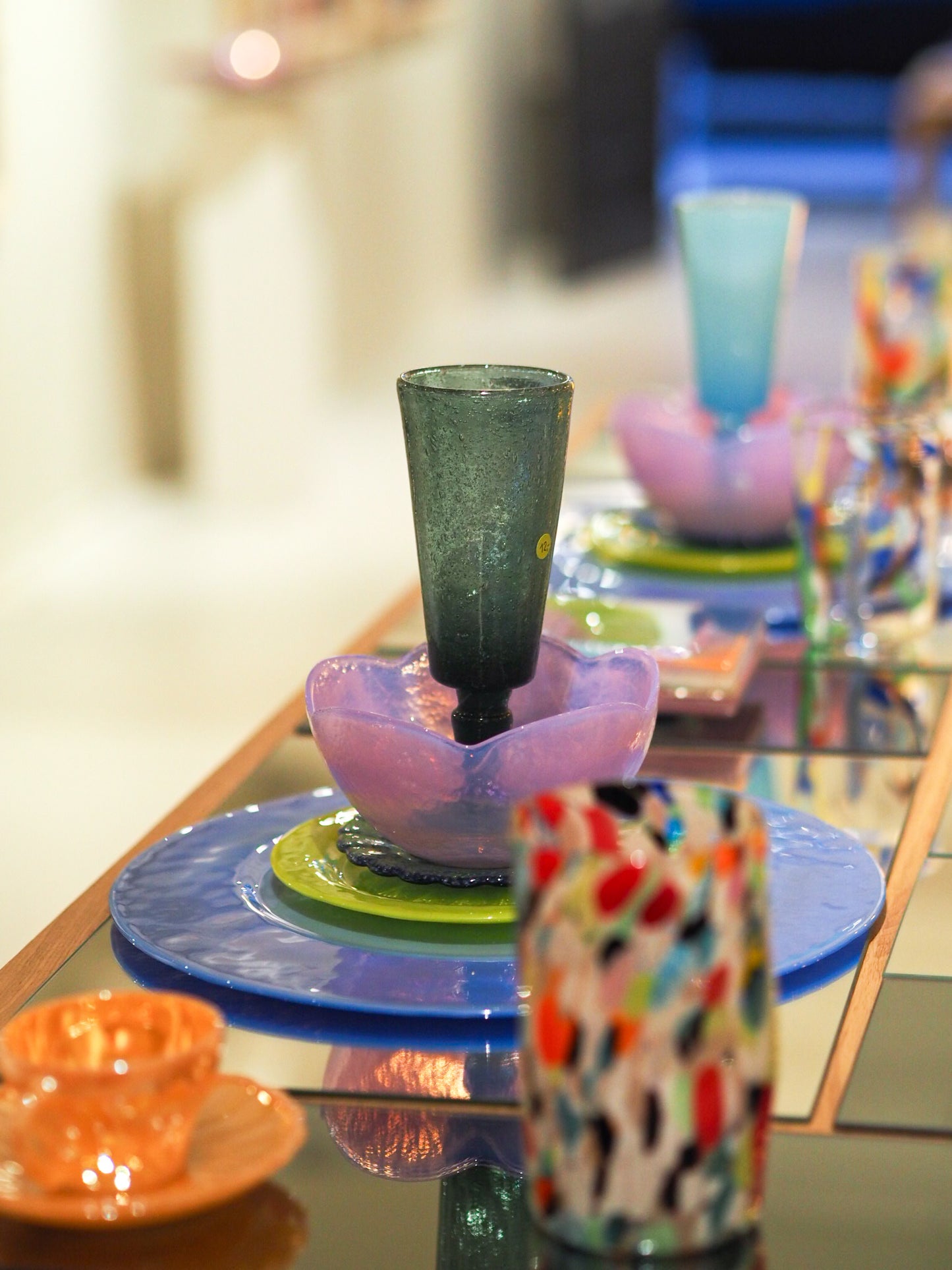 GLASS BOWL - ITALIAN YALOS IRIDESCENT
