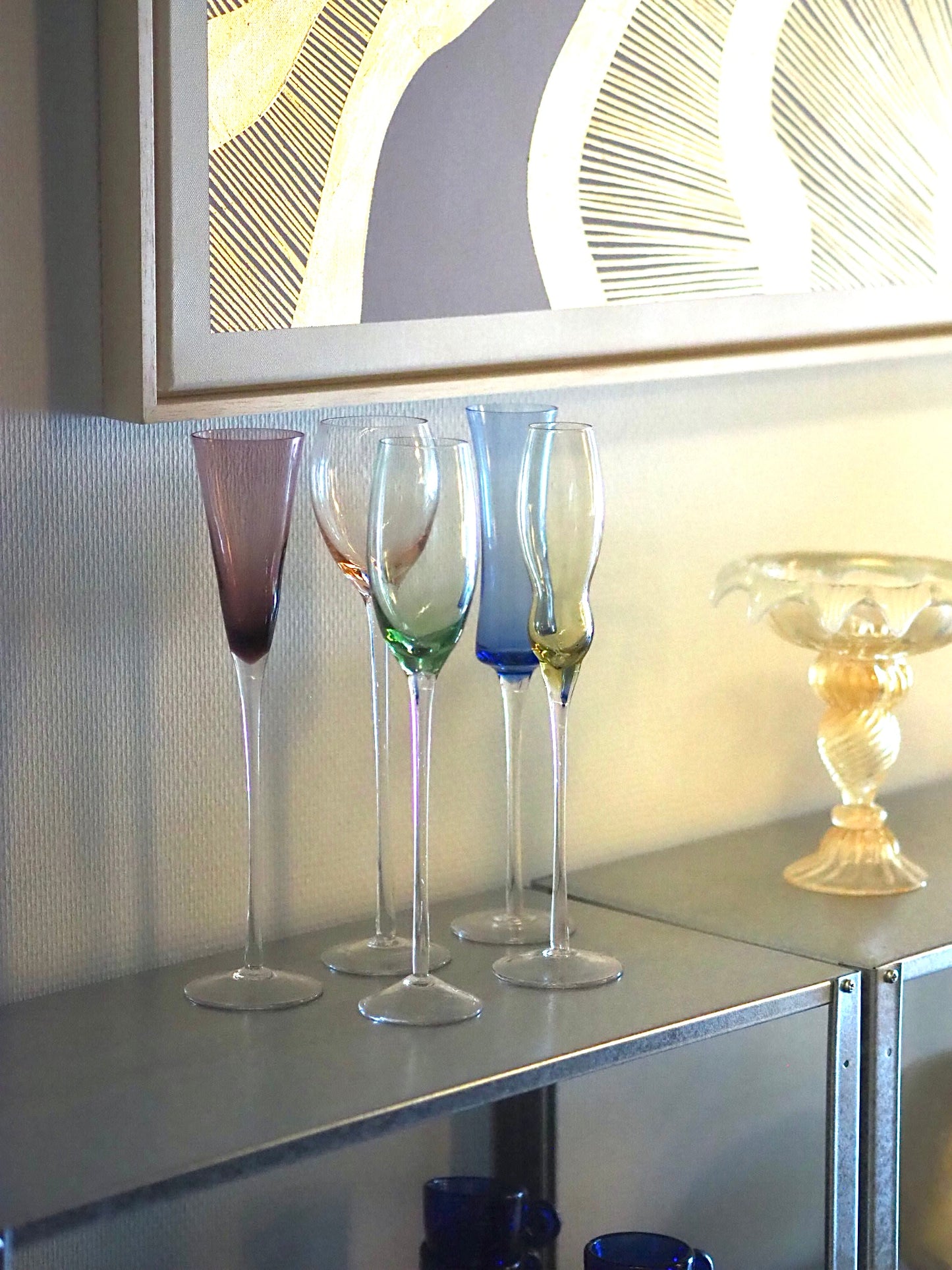 CHAMPAGNE FLUTES - SET OF 5