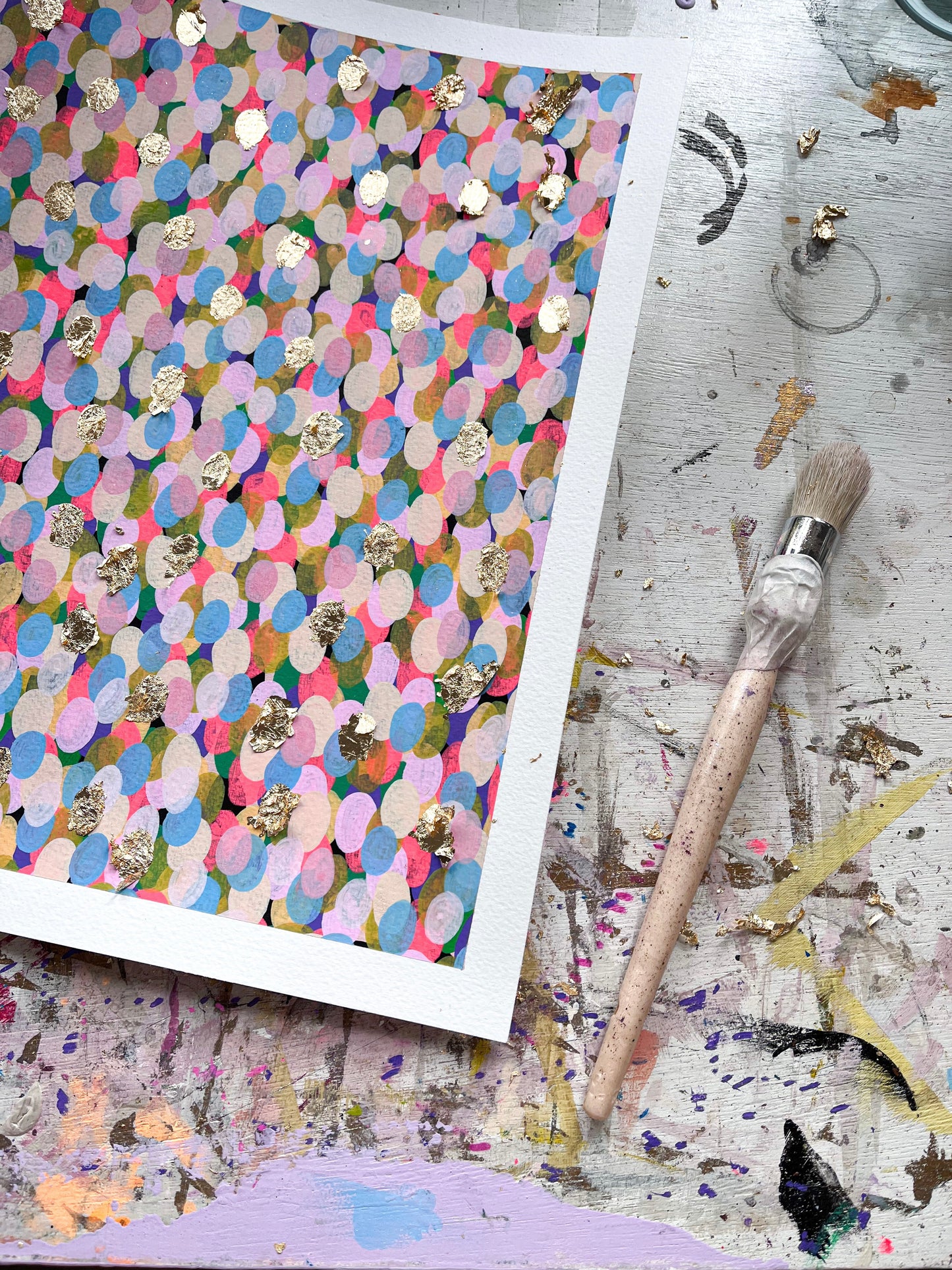 HAPPY GALAXY #34 (30w x 40h cm)