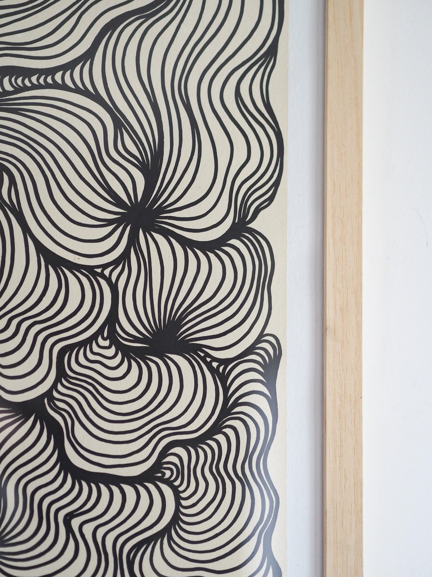 ON AIR - VANILLA / BLACK - ONE OFF (50x65cm)