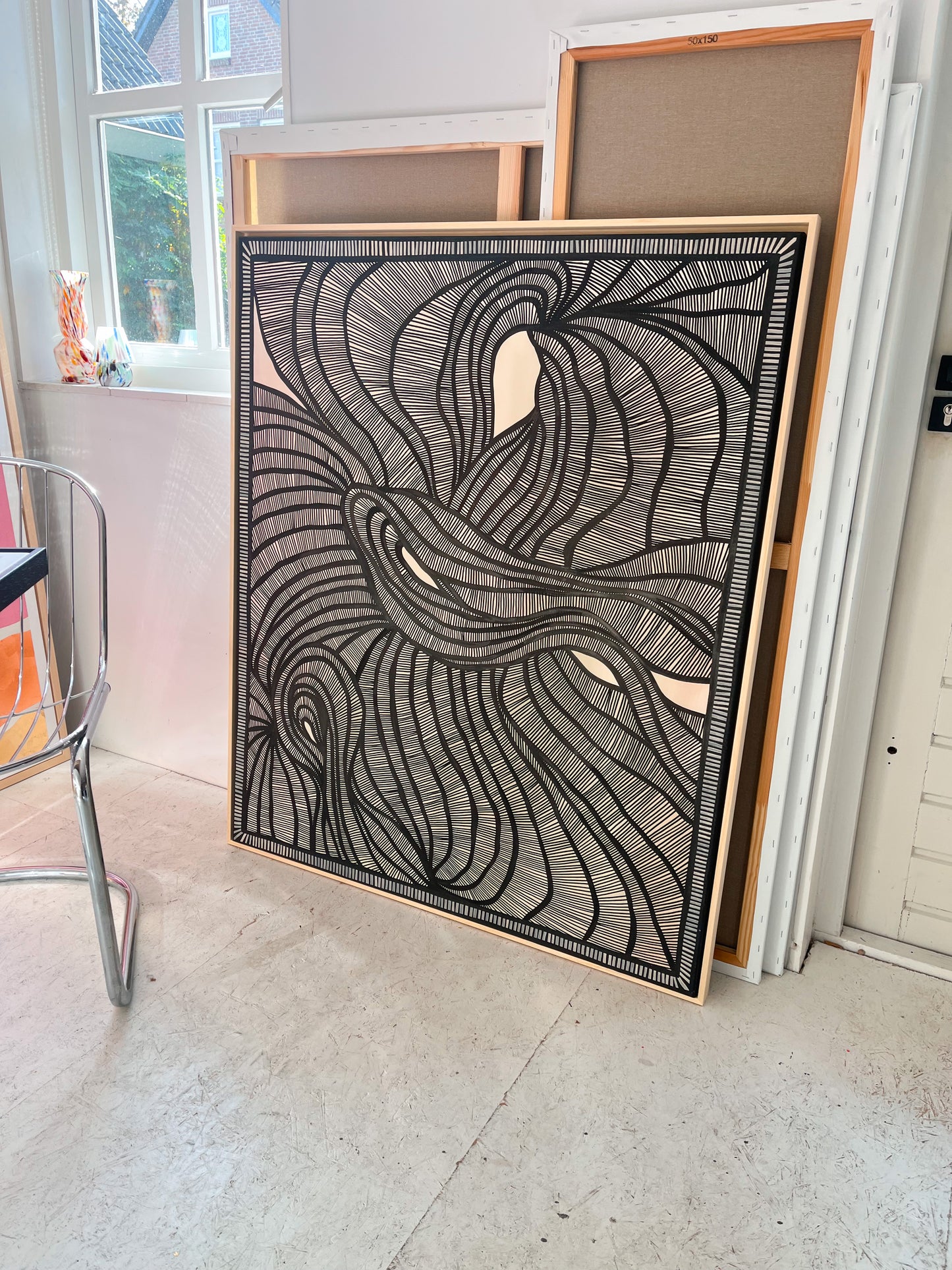 MESMERIZED (100w x 120h cm)