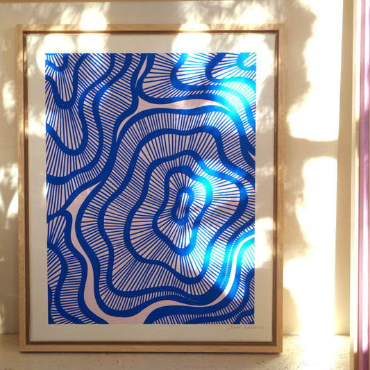 HYPERSPACE - COBALT (40w x 50h cm)