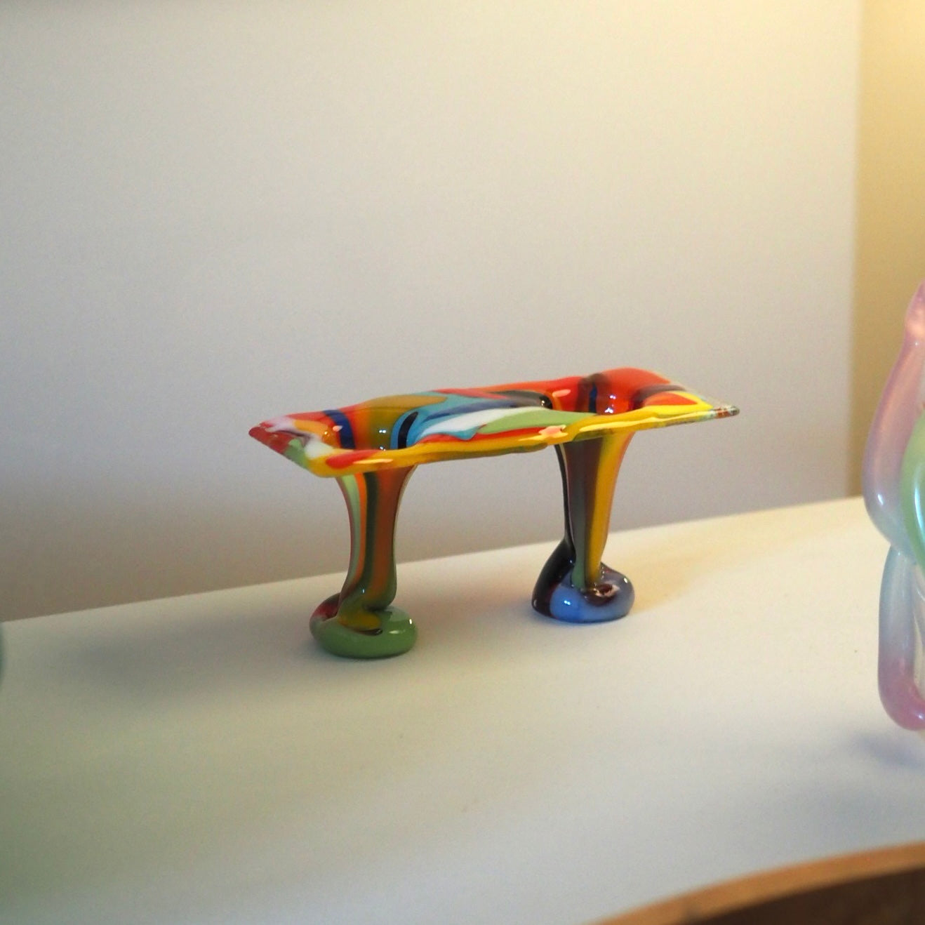 SMALL DOUBLE VASE - GLASS FUSION