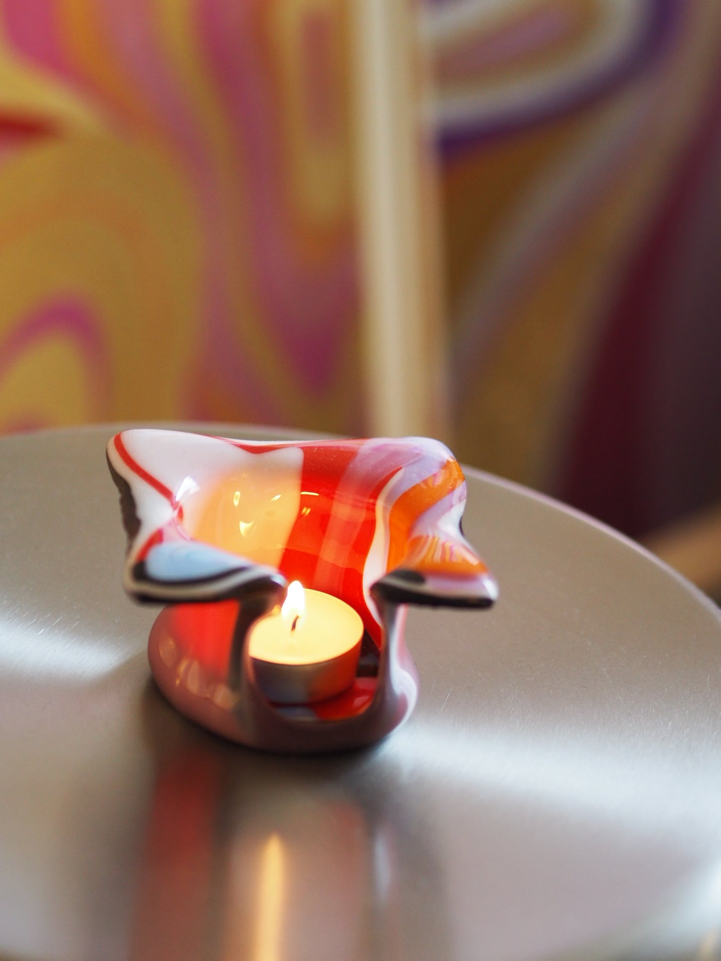 TEA LIGHT HOLDER - FUSION GLASS