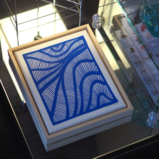 MESMERIZED - COBALT (24w x 30h cm)