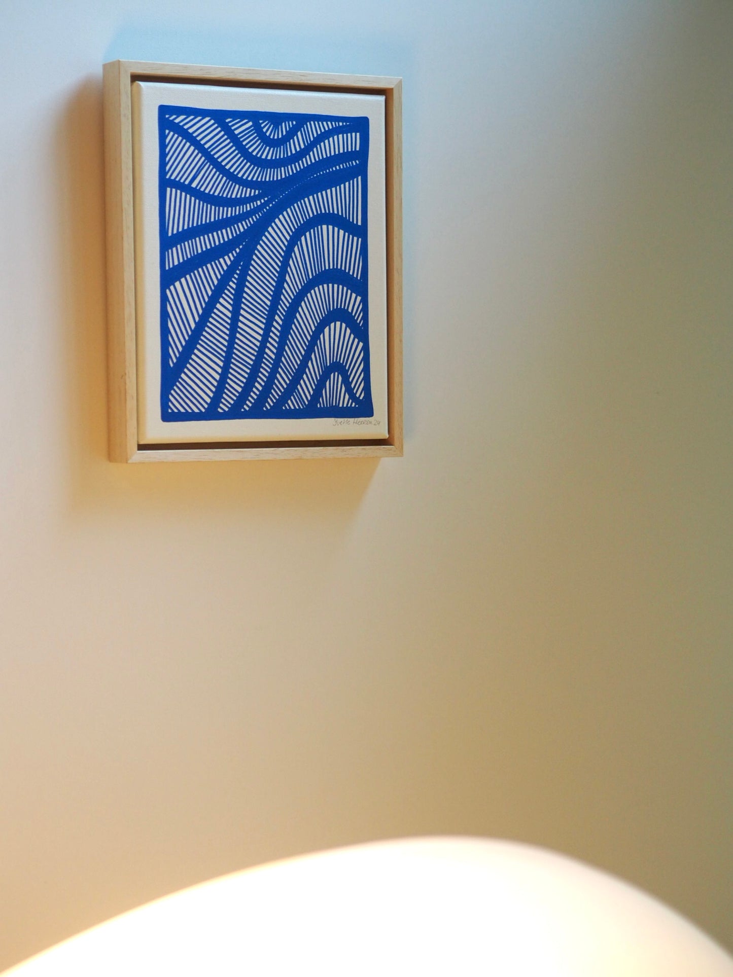 MESMERIZED - COBALT  (24w x 30h cm)