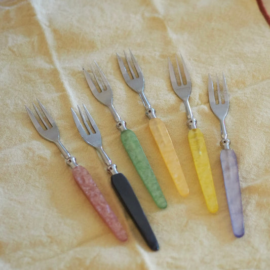 PEARLY DESSERT FORKS - SET OF 6