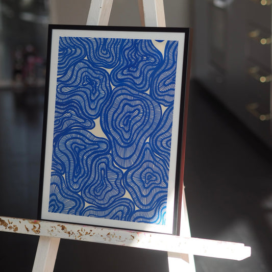 HYPERSPACE - COBALT (30w x 40h cm)