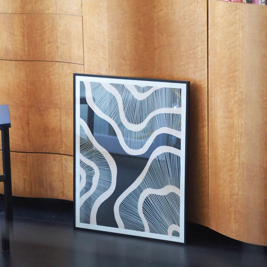 HYPERSPACE - BLACK (50w x 65h cm)