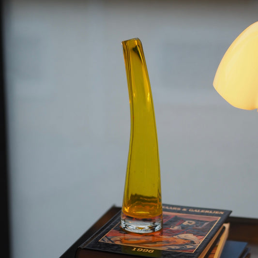 GLASS VASE - YELLOW