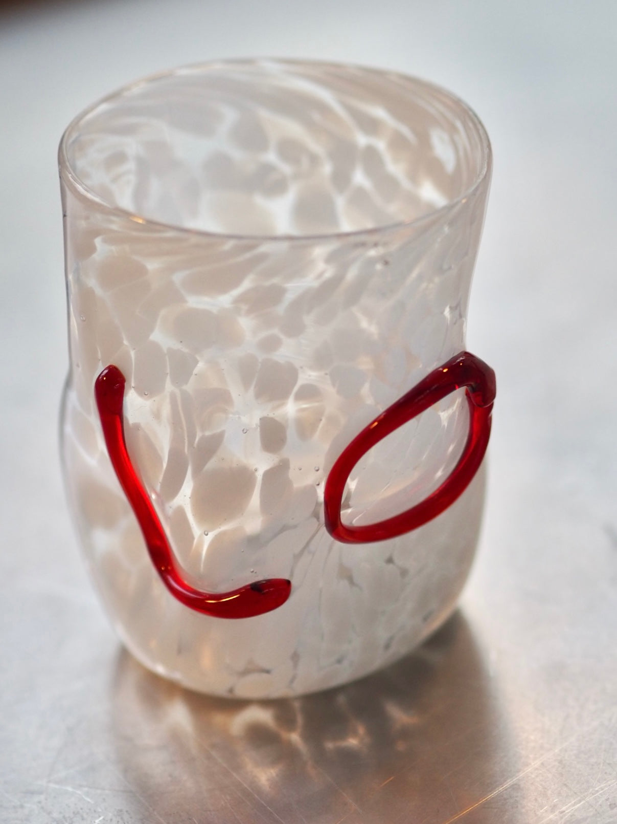 LOVE WATER GLASS - ITALIAN MOUTH BLOWN 3D