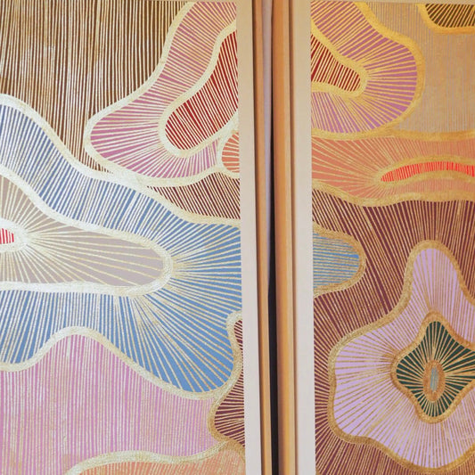 SPACE DISCO (2x 70w x 140h cm)