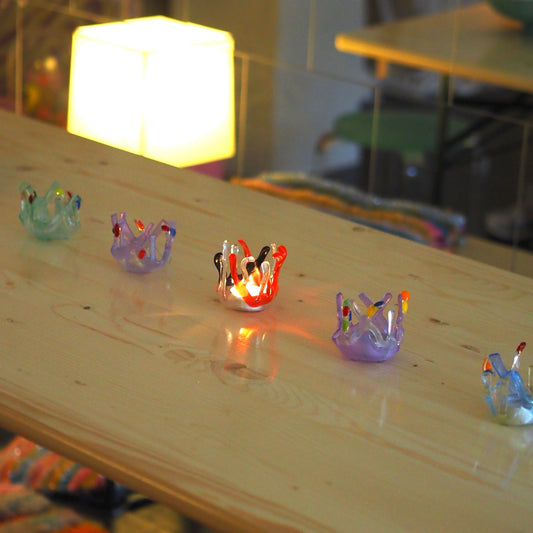 TEA LIGHT HOLDER - FUSION GLASS