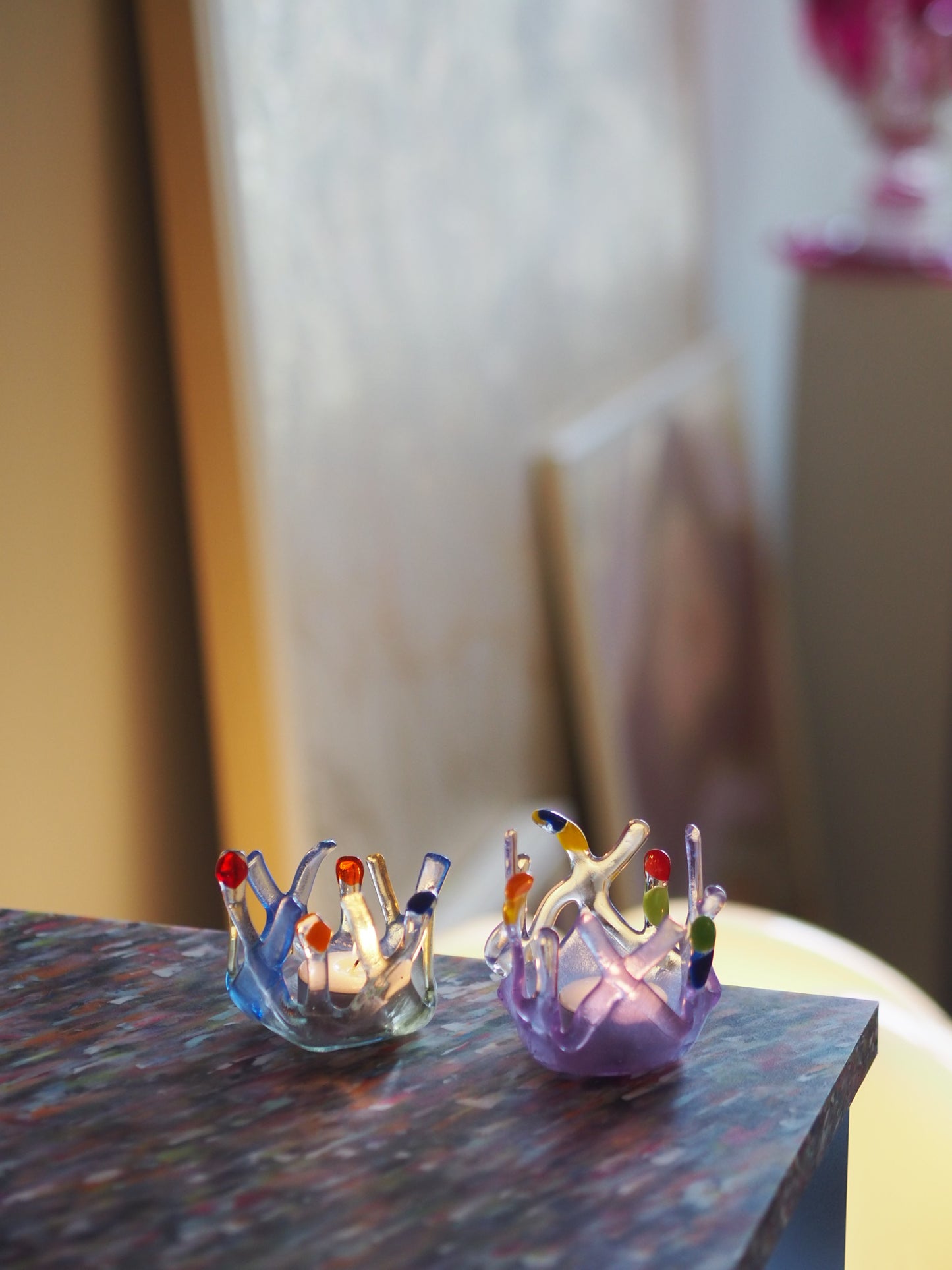 TEA LIGHT HOLDER - FUSION GLASS