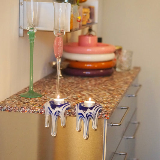 TEA LIGHT HOLDER - DRIPPED