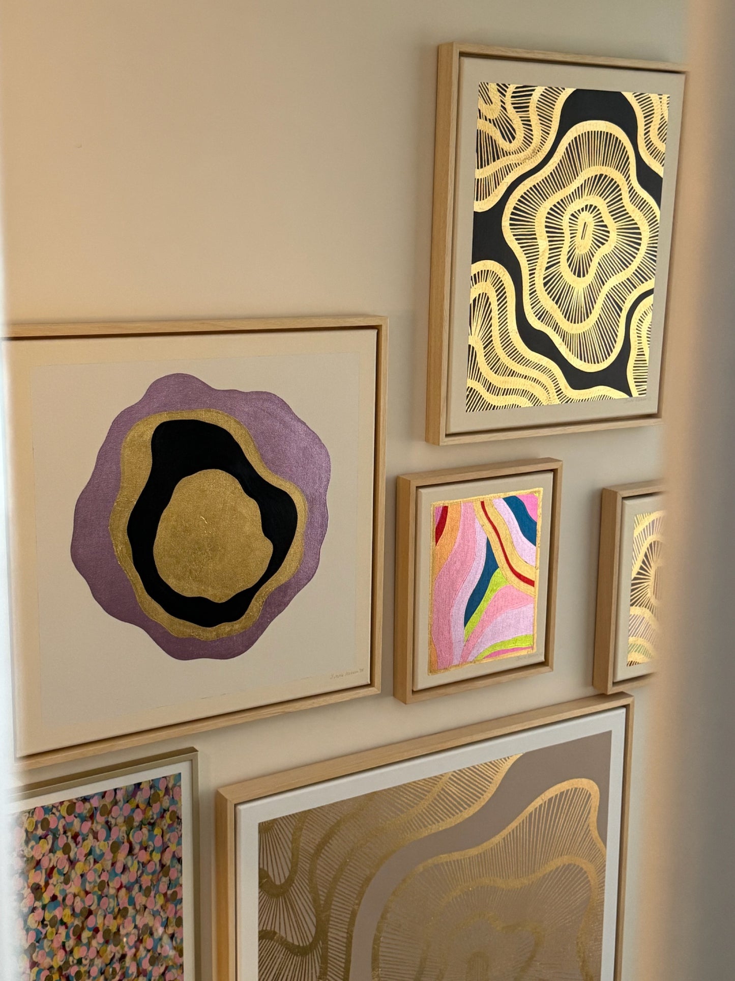 HYPERSPACE - BLACK/GOLD (40w x 50h cm)